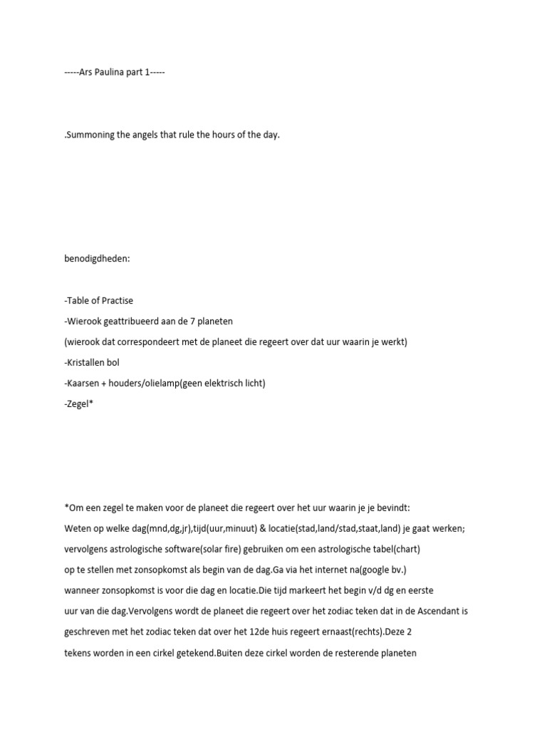 Ars Paulina Part 1 PDF