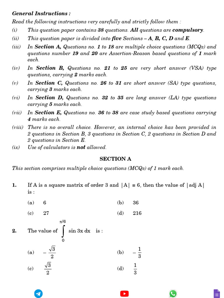 12 Maths 2023 All Region QP | PDF | Mathematics | Algebra