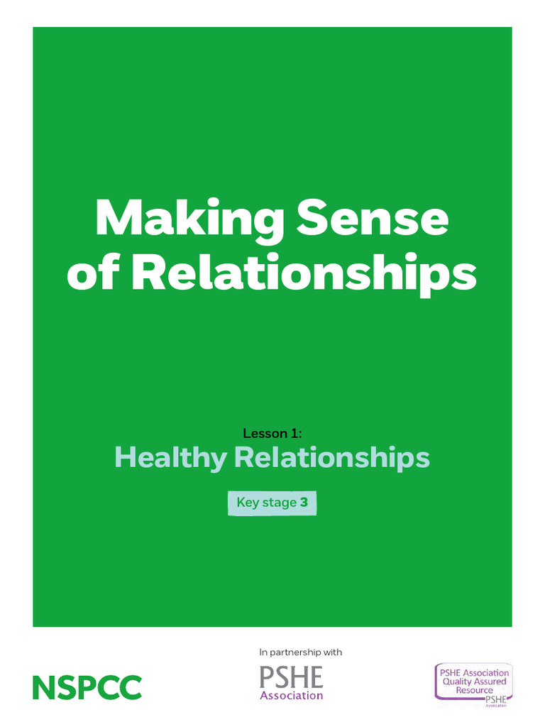 Healthy Relationships Lesson Plan Ks3 Pdf Social Psychology