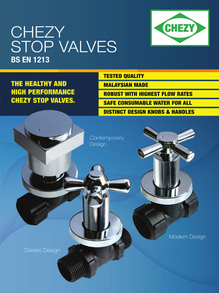 Chezy Stop Valve Catalogue | PDF