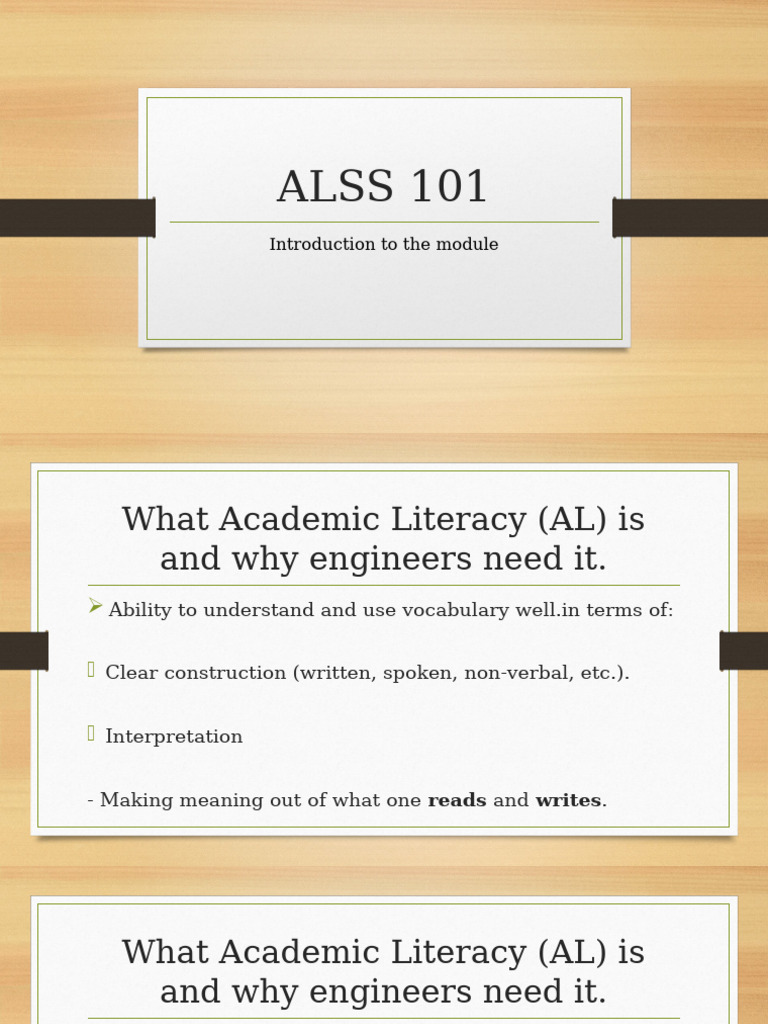 Importance of Academic Literacy for Engineers | PDF