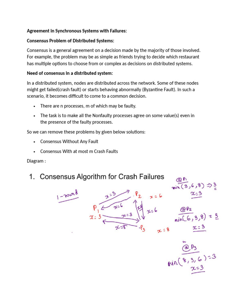 Consensus in Synchronous Systems | PDF | Computing | Concurrent Computing