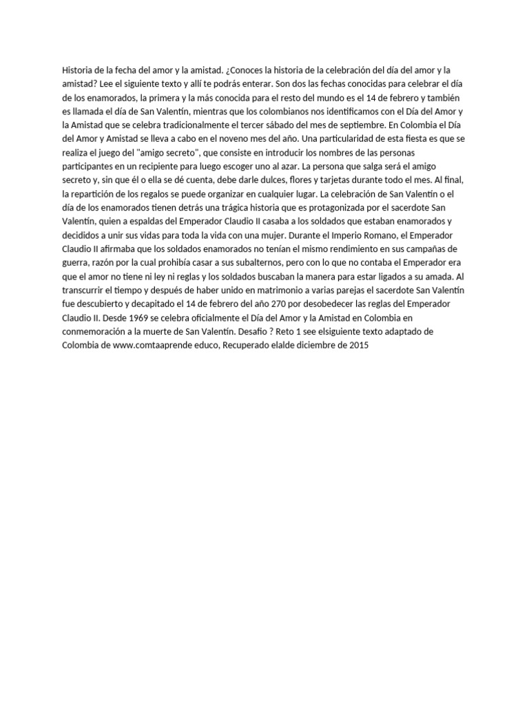El Amor Y La Smistad | PDF
