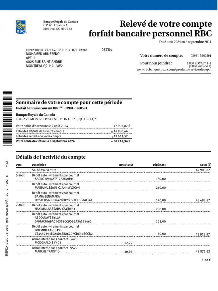 Estatement | PDF | Virement bancaire | Technologie financière