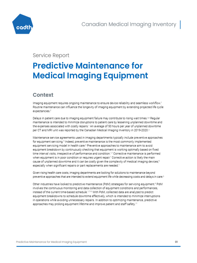 Predictive Maintenance for MRI Equipment | PDF | Internet Of Things ...