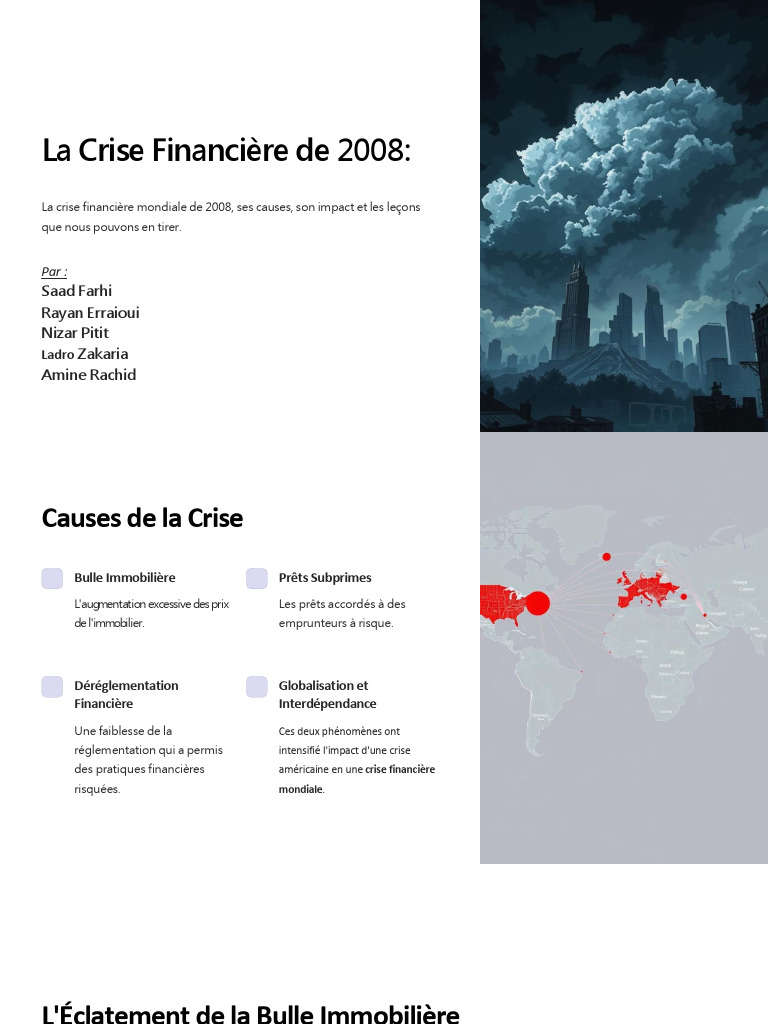 Impact et Leçons de la Crise de 2008 | PDF | Crise des subprimes ...