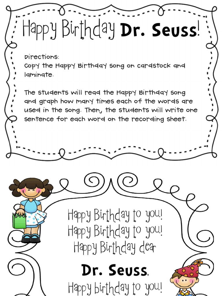 Happy Birthday Dr Seuss PDF