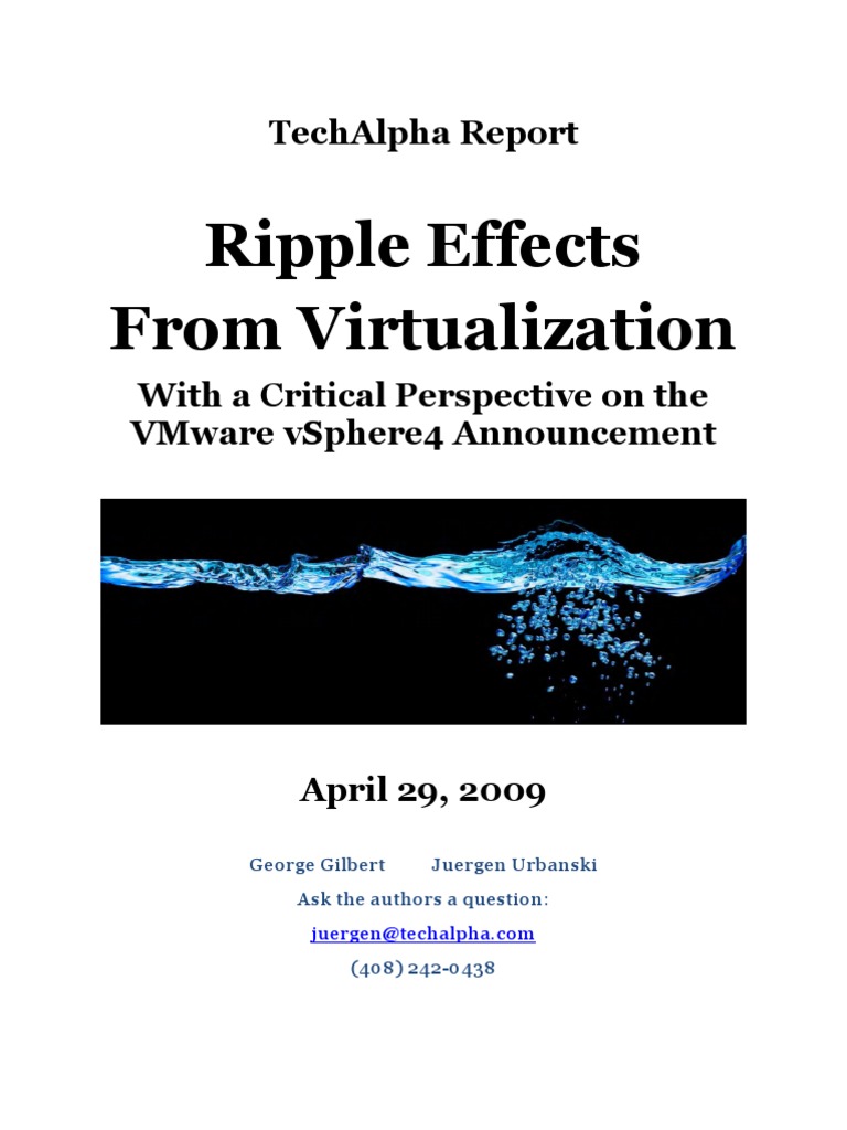 Ripple Effects From Virtualization | PDF | Hyper V | Cloud Computing