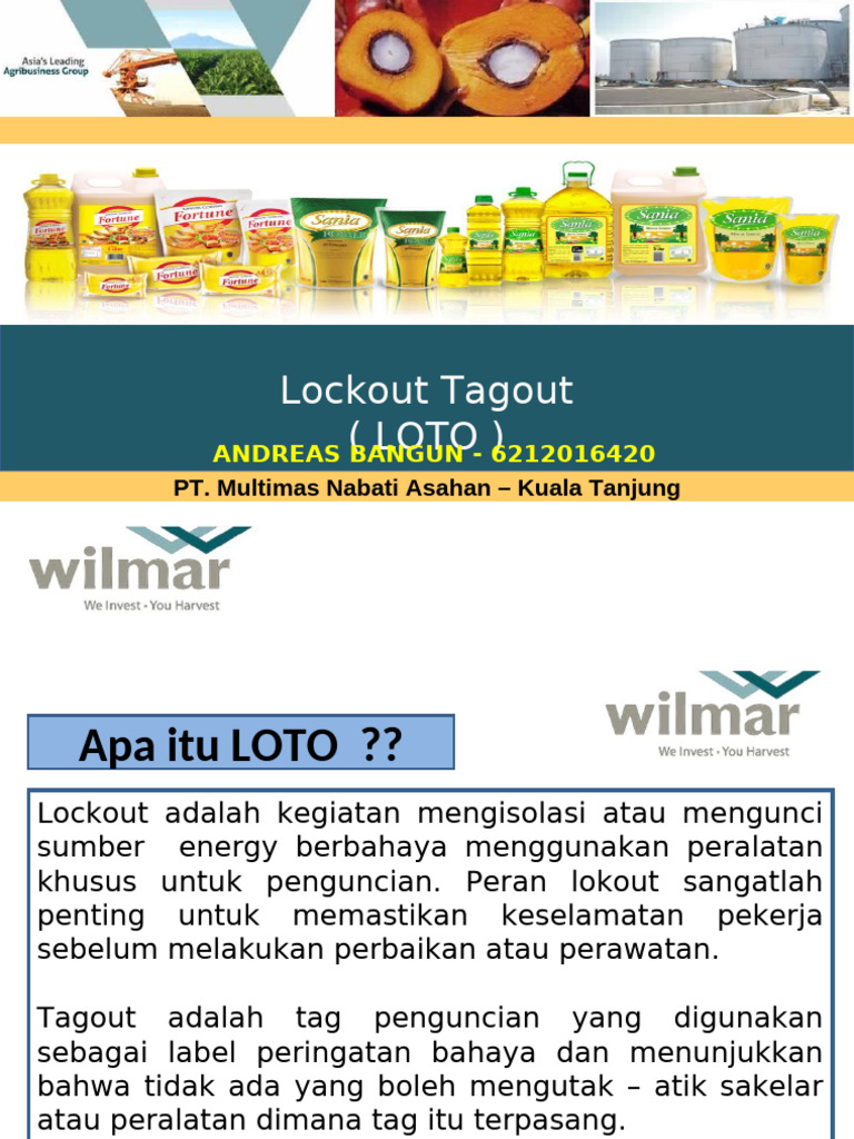 Panduan Lockout Tagout (LOTO) untuk Keselamatan | PDF