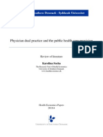 Physician Dual Practice and the Public Health Care Provision