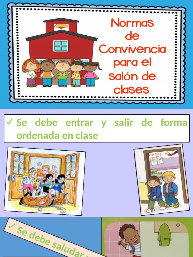 Normas de Comportamiento en El Aula | PDF