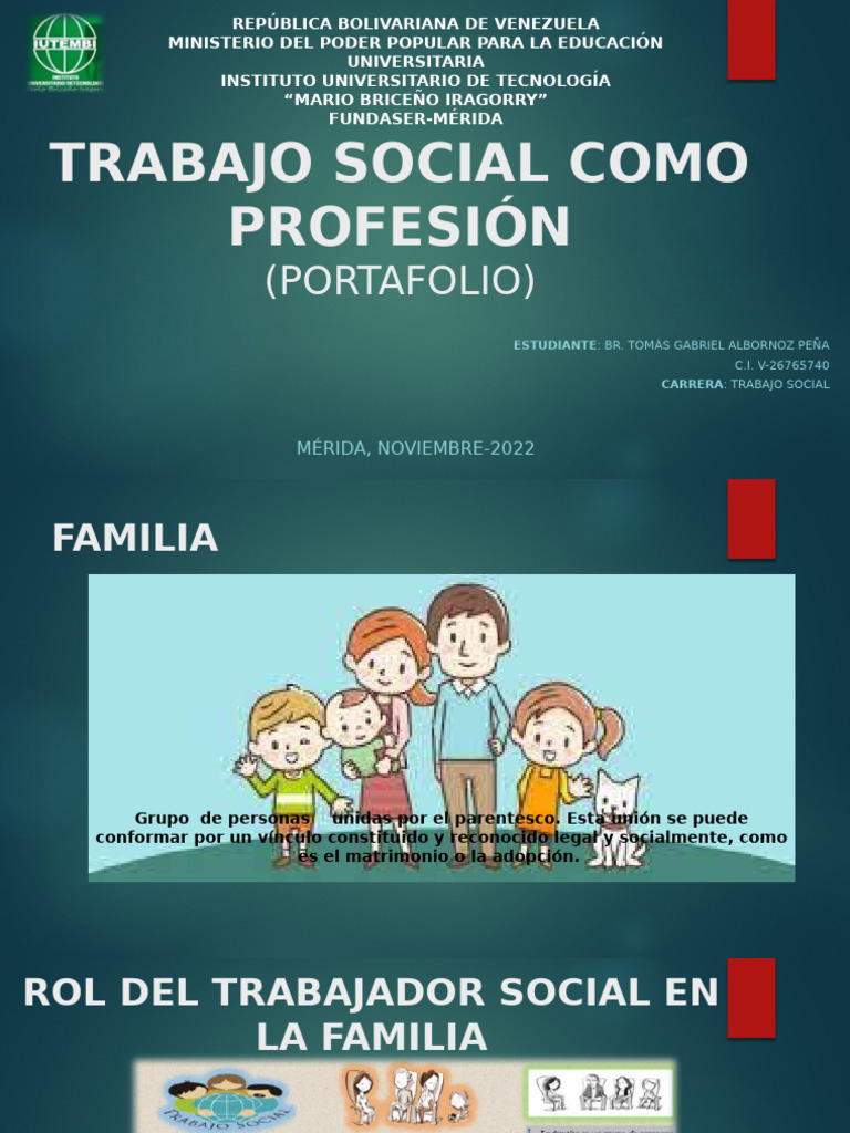 Rol Del Trabajador Social en El Contexto Familia-Comunidad | PDF