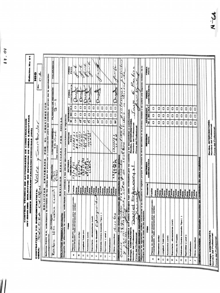 Formatos de Revisio HS 3ra Orden | PDF