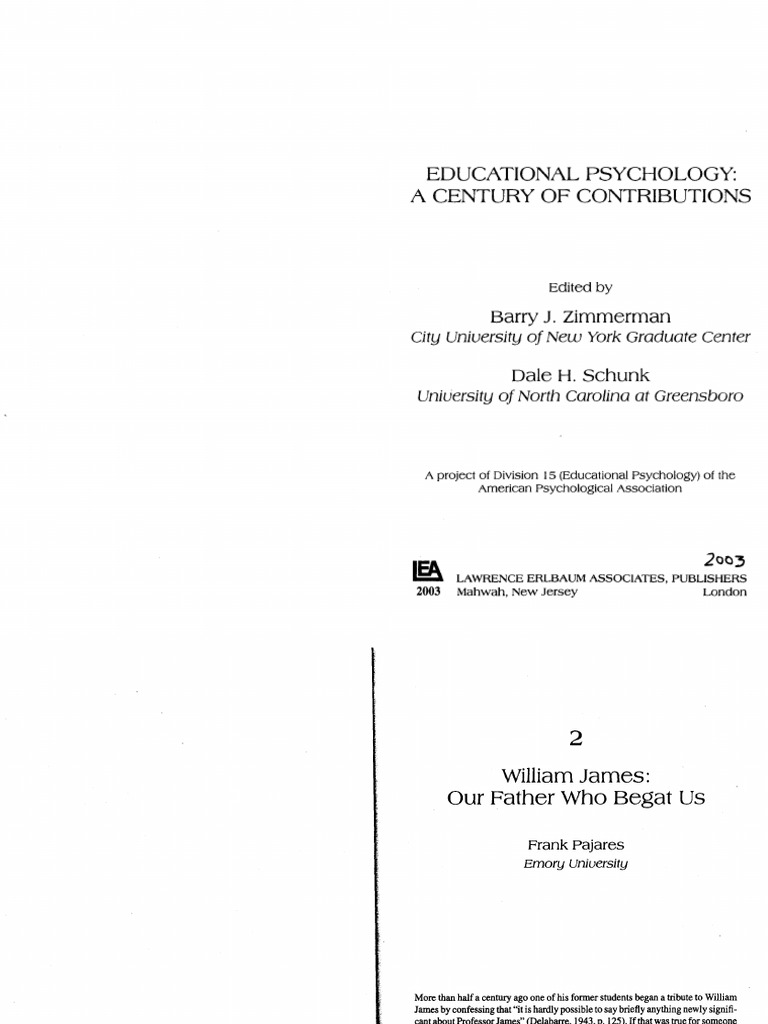 Educational Psychology A Centry of Contrubutions | PDF | Pragmatism | Truth