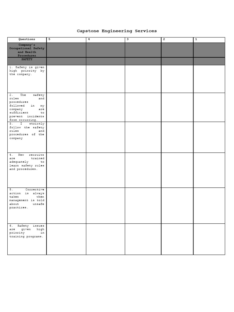 Capstone | PDF | Occupational Safety And Health | Safety