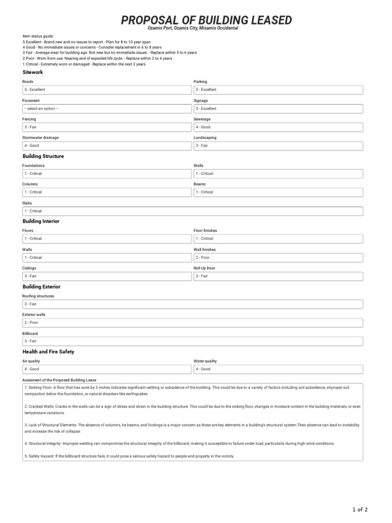 Building Condition Assessment | PDF | Building | Welding