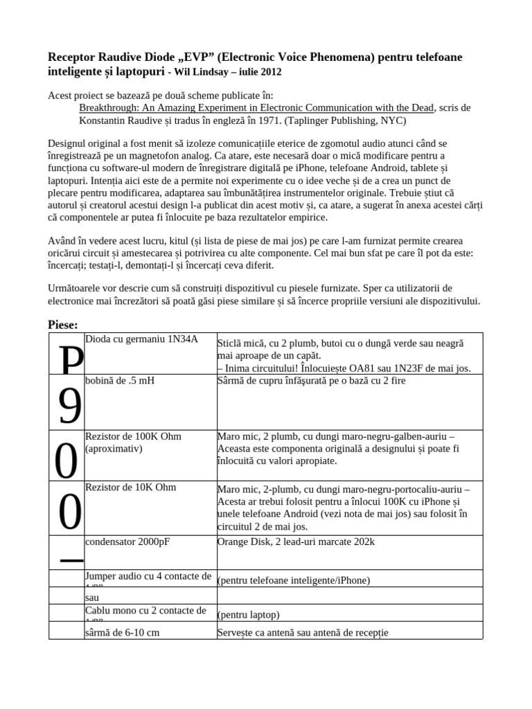Diode Raudive | PDF