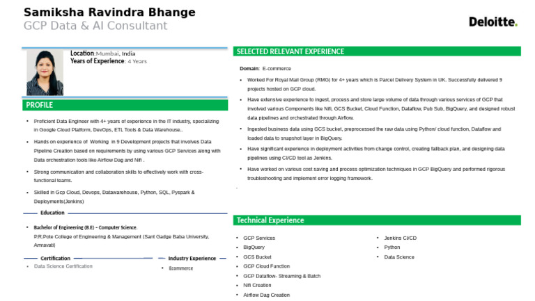 GCP Data Engineer Expertise | PDF | Data | Computing