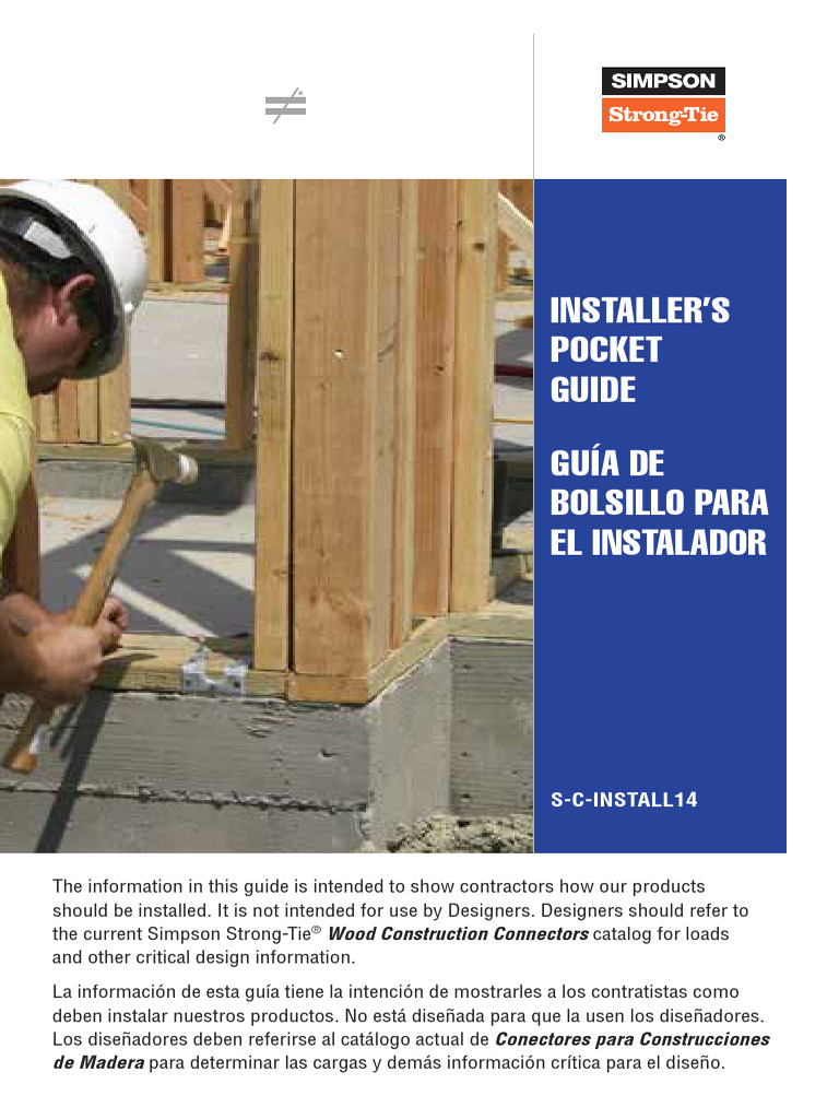 Installer's Pocket Guide | PDF | Materiales de construcción | Metalurgia