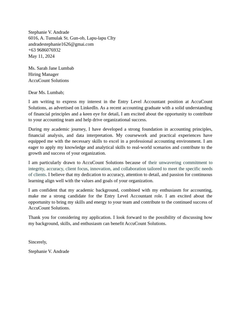 Application Letter English Pdf