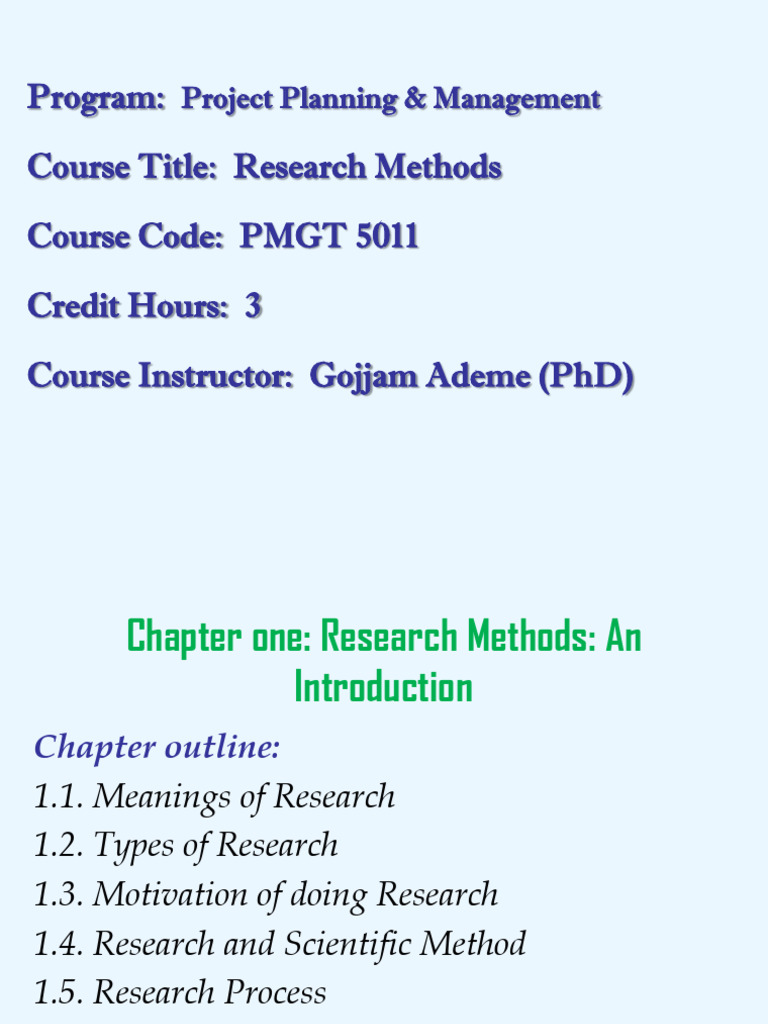 Chapter 1 Pdf Hypothesis Methodology