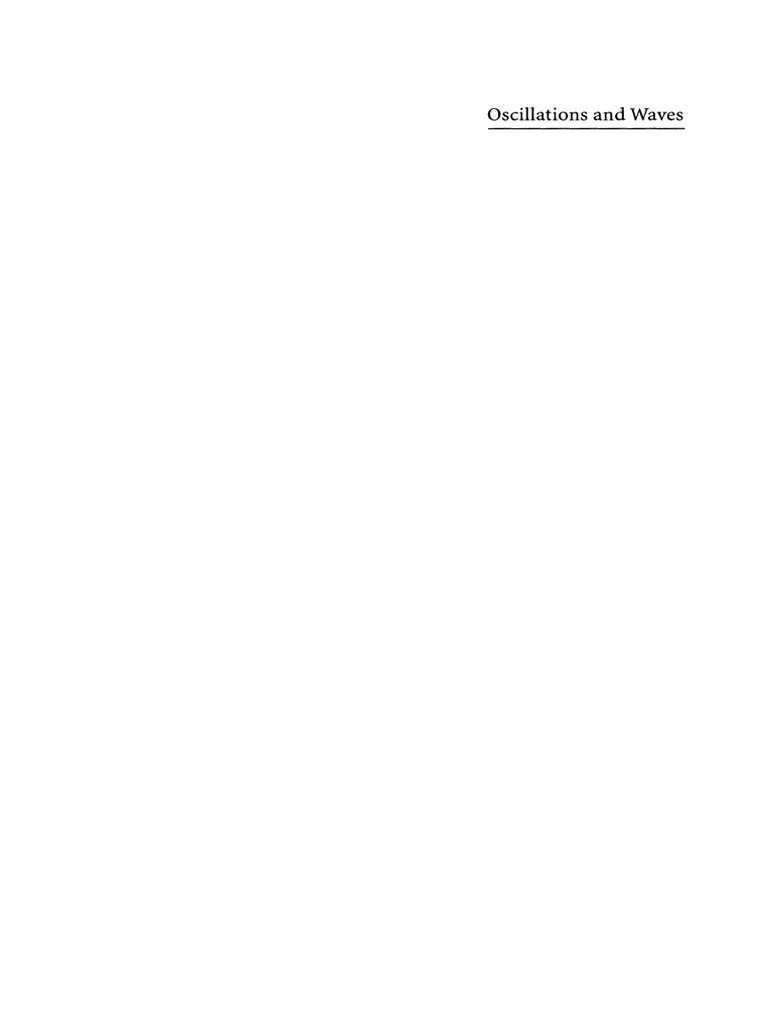 Oscillations and Waves | PDF | Waves | Oscillation