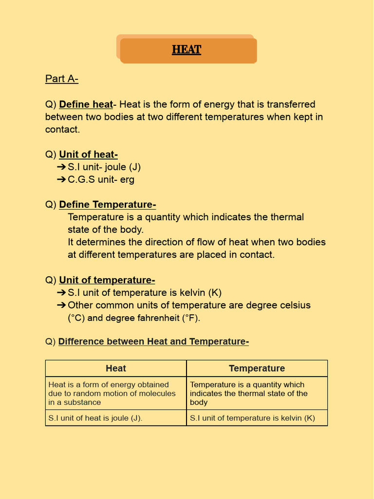 Heat Pdf Temperature Heat
