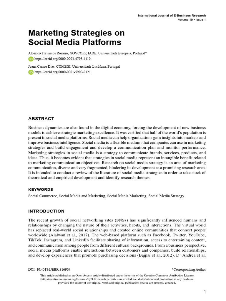 Social Media Marketing Strategies Review | PDF | Popular Culture ...