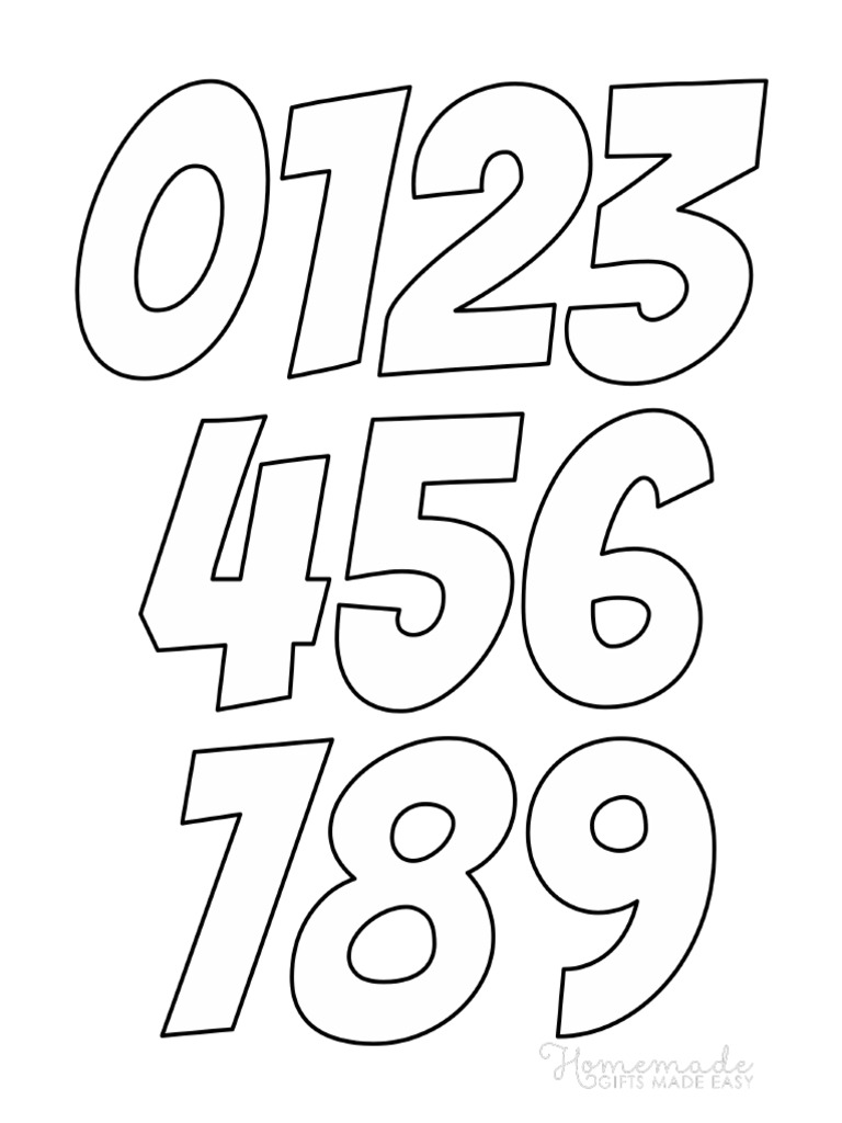 Httpsresources homemade gifts made easyprintable numbersprintable