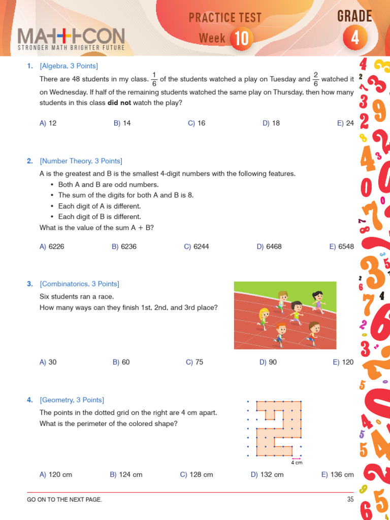 Grade4Test | PDF | Mathematics | Elementary Mathematics