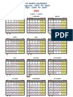 Saudi Aramco Hijri Calendar 1975-2025