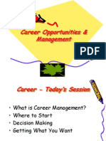 Career Opportunities & Management