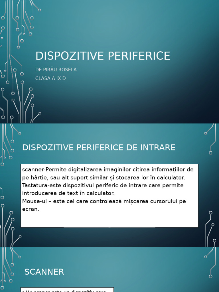 Dispozitive Periferice | PDF