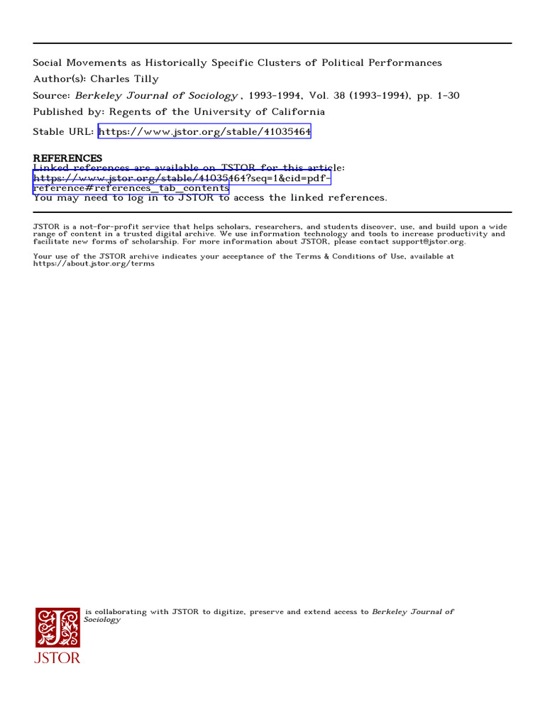 Social Movements and Political Performance | PDF | Social Movements ...