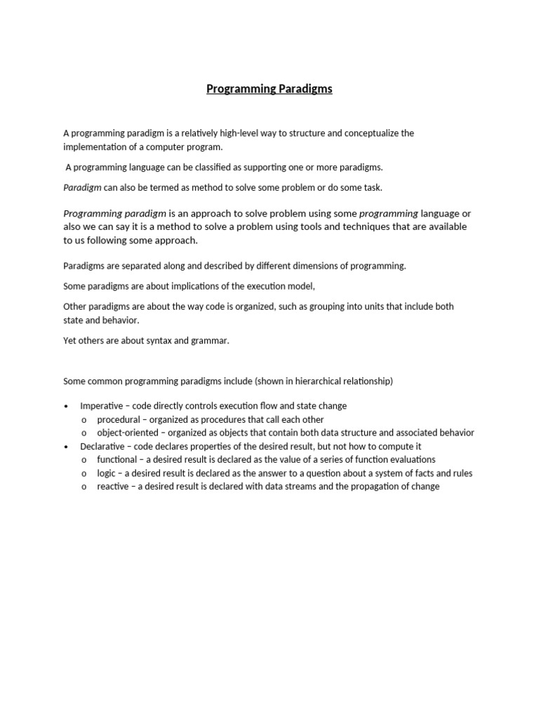Class Material 1 24-09-24 | PDF | Programming Paradigms | Object ...