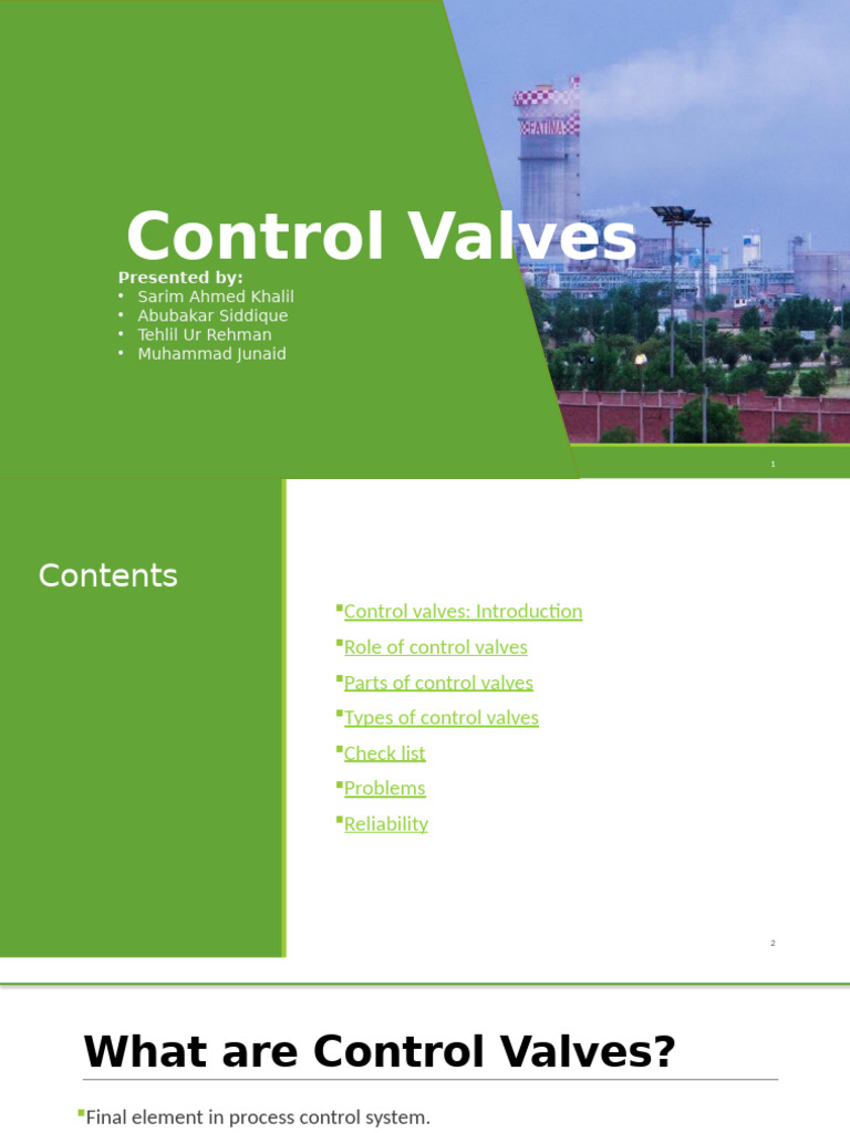 Types of Linear Motion Control Valves | PDF | Valve | Actuator