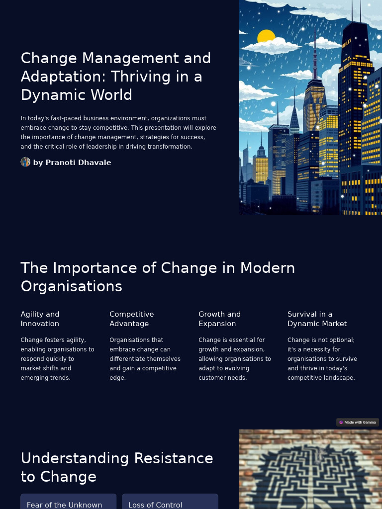 Change Management Strategies for Success | PDF | Change Management ...
