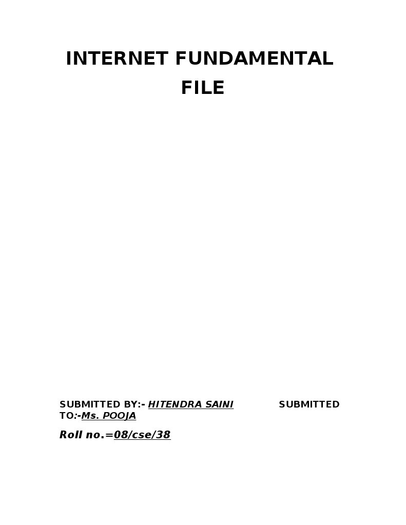 Internet Fundamentals Overview Document | PDF