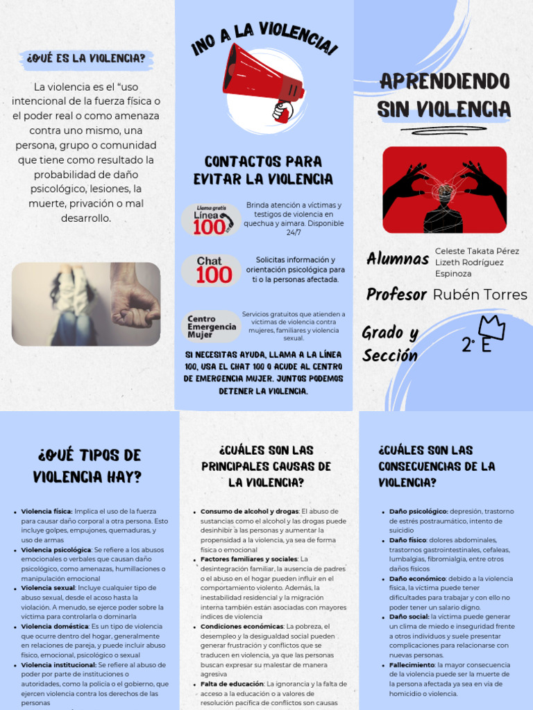 Tipos y Consecuencias de la Violencia | PDF | Violencia | Violencia ...