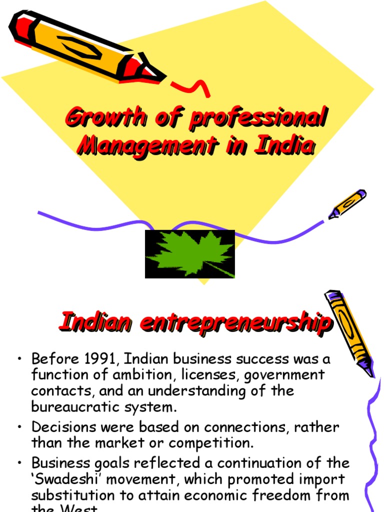 Evolution of Professional Management in India | PDF | Chinese Economic ...