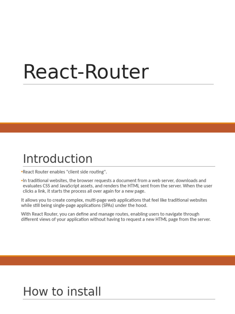 React Router: Client-Side Routing Guide | PDF