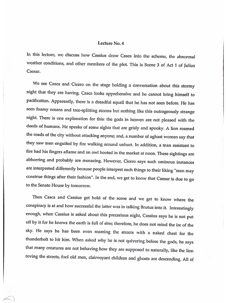 Lecture No. 4 of Caesar Dr. Islam | PDF