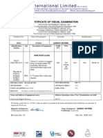 JC International Limited: Certificate of Visual Examination