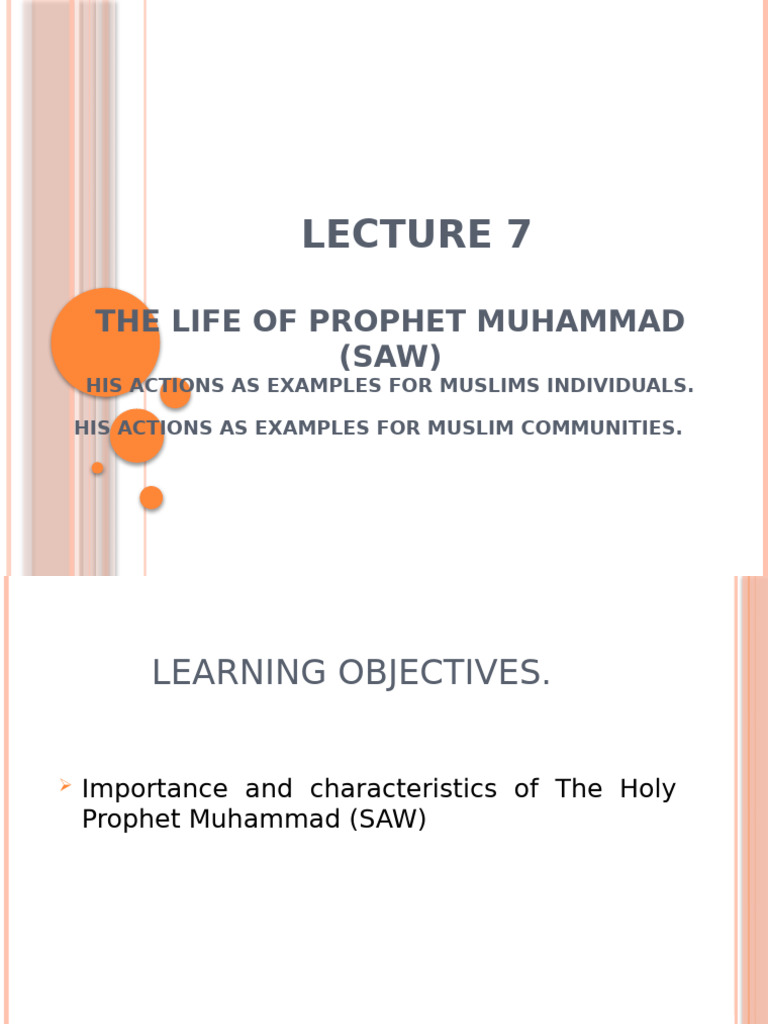 Qualities of Prophet Muhammad (PBUH) | PDF | Prophets And Messengers In ...