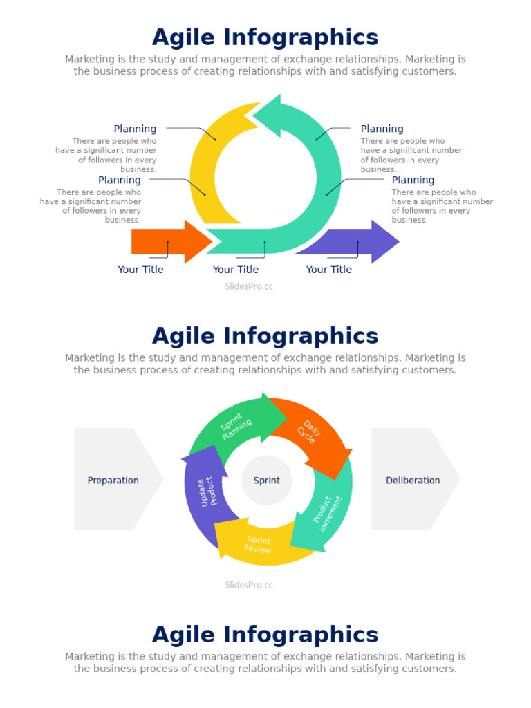 Agile Diagram Infographics Template | PDF | Agile Software Development ...