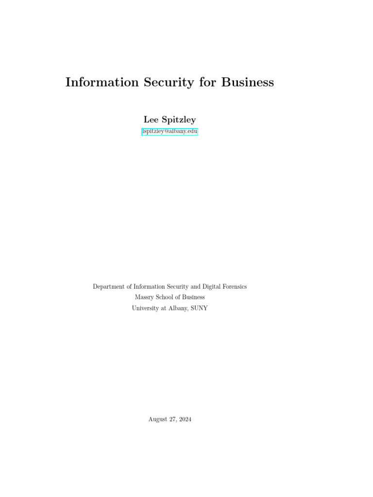 Business Information Security Essentials | PDF | Information Security ...