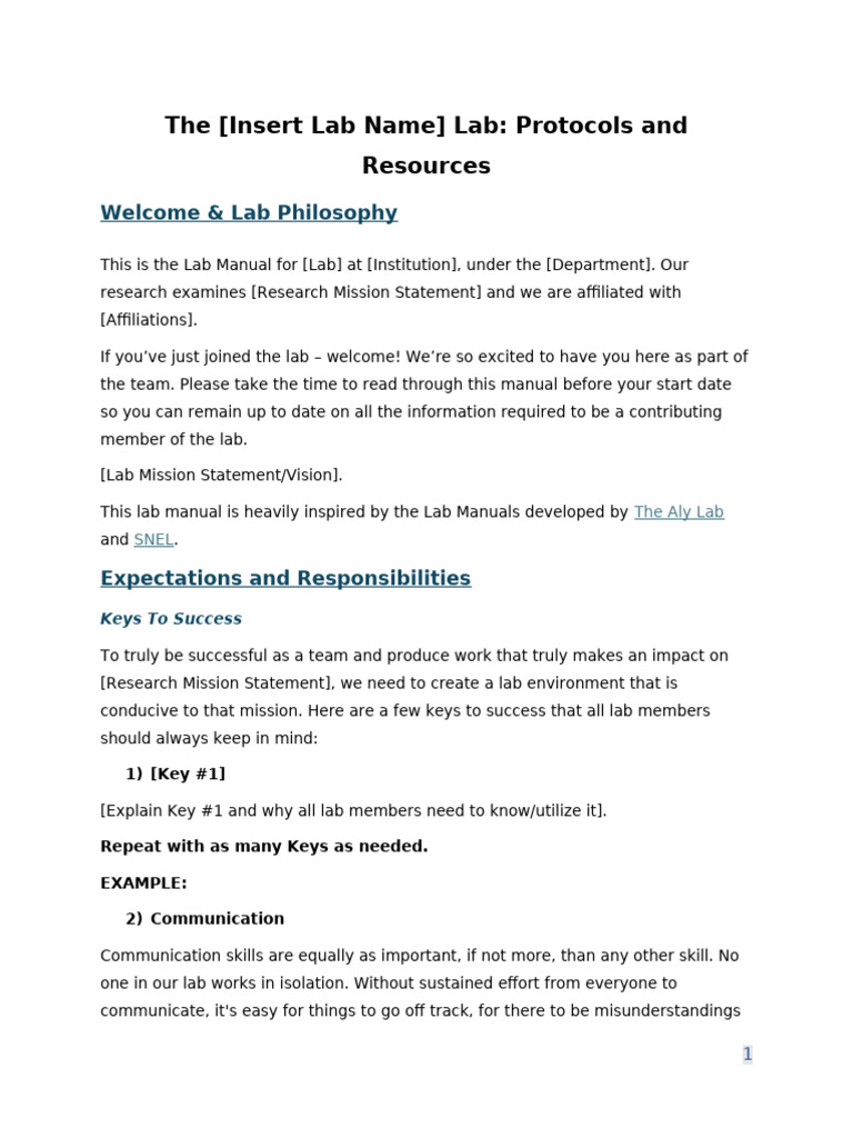 Lab Manual Representative Version | PDF | Computing