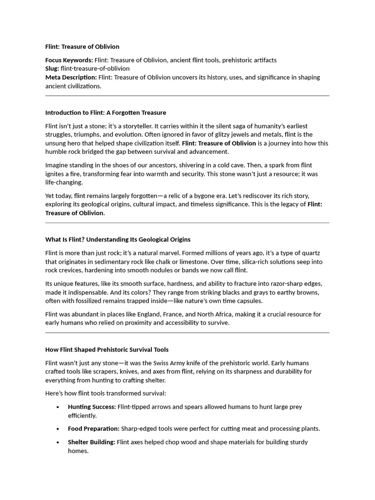 Flint Pdf Flint Tools