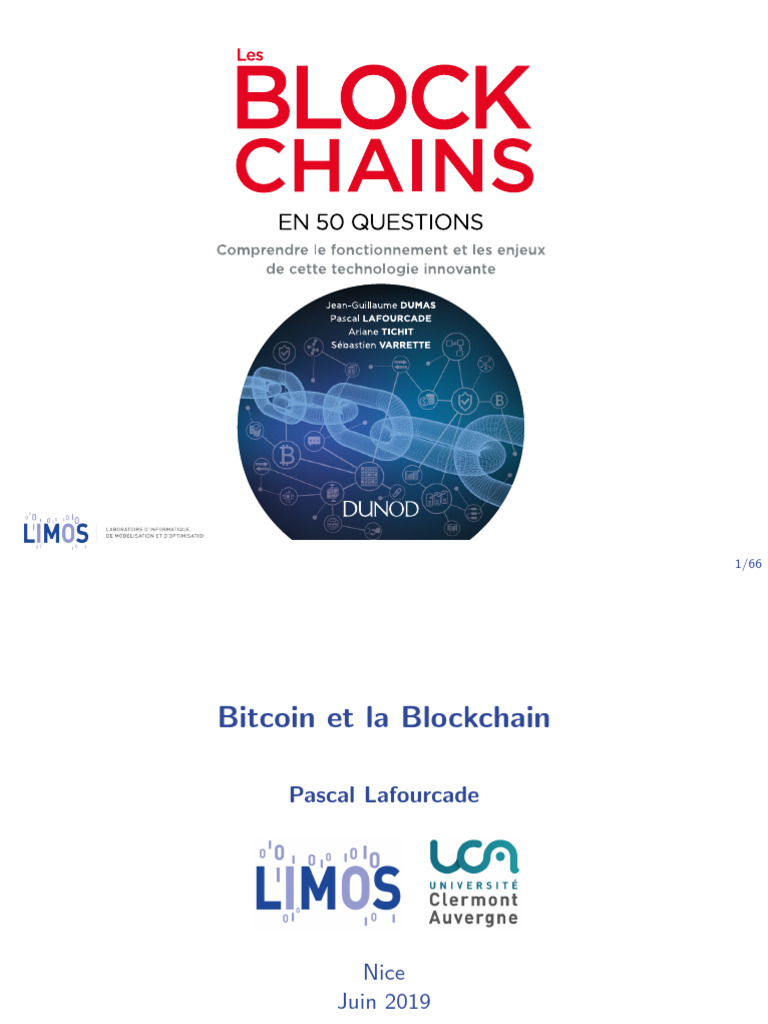 Slides Labo Juin 2019 | PDF | Bitcoin | Crytomonnaies
