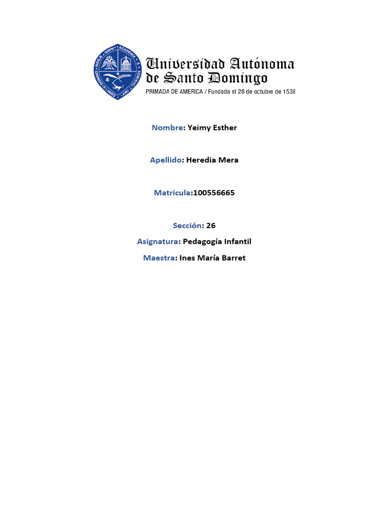 Mapa Conceptual de Pedagogía Infantil | PDF